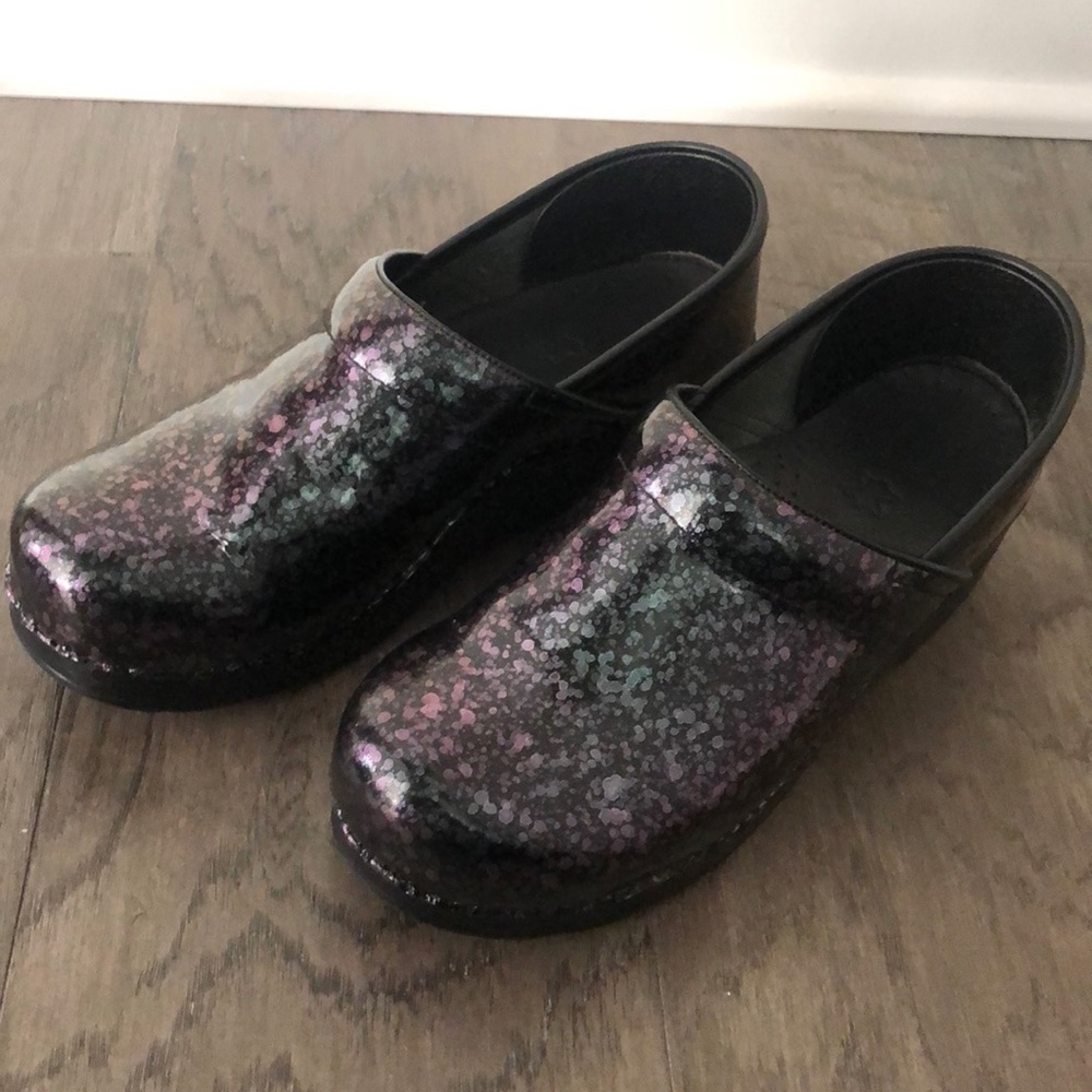 Dansko Multicolor Iridescent Clogs - image 1
